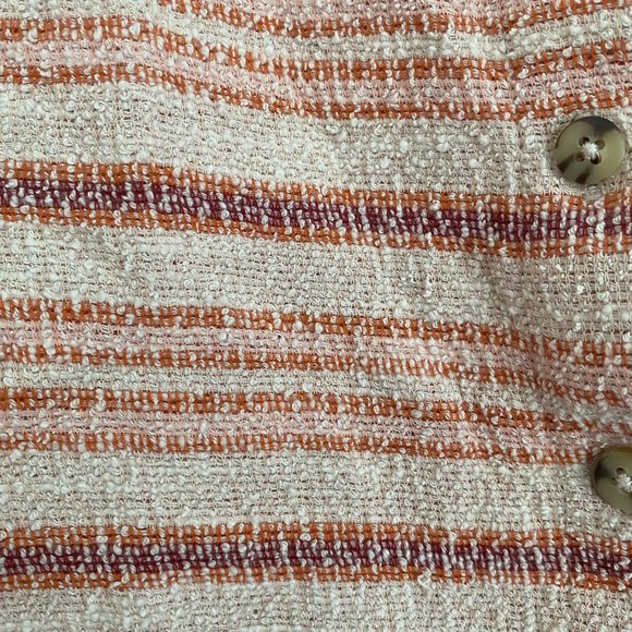 Texture & Thread by Madewell Top in Orange & Pink Stripe - Picture 8 of 8